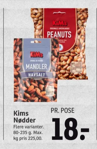 SPAR Kims peanuts tilbud