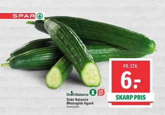 SPAR Grøn balance agurk tilbud