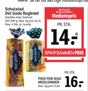 SPAR Det gode gulerodsrugbrød tilbud