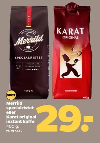 Specialristet kaffe formalet