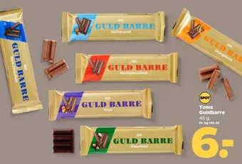 Netto Guldbarre chokoladebar mørk chokolade tilbud