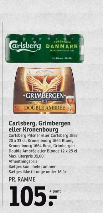 SPAR Pilsner øl tilbud