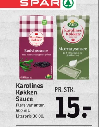 SPAR Karolines sauce flydende tilbud