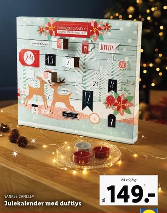 Julekalender med duftlys
