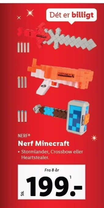 Lidl Nerf Minecraft tilbud