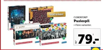 Lidl Puslespil tilbud