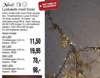 Harald Nyborg Lyskæde med timer tilbud
