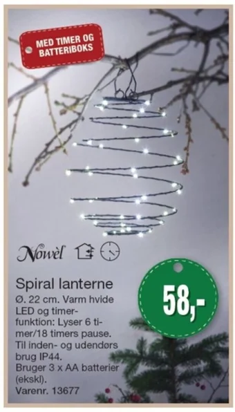 Harald Nyborg Spiral lanterne tilbud
