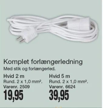 Komplet forlængerledning