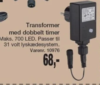Harald Nyborg Transformer med dobbelt timer tilbud