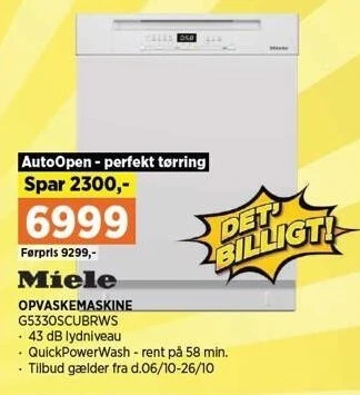 Power Opvaskemaskine tilbud