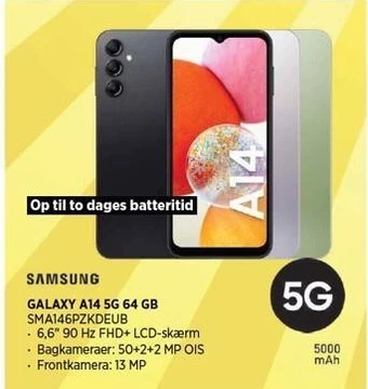 Power Galaxy a14 5g 64 gb tilbud