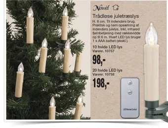 Trådløse juletræslys