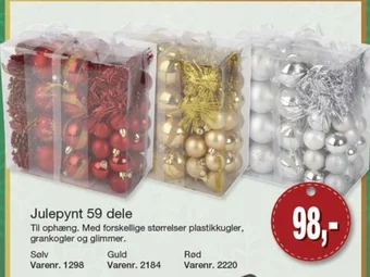 Harald Nyborg Julepynt 59 dele tilbud
