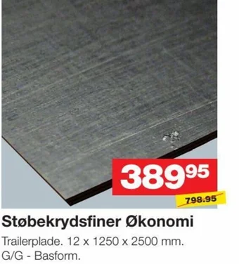 Bauhaus Støbekrydsfiner Økonomi tilbud