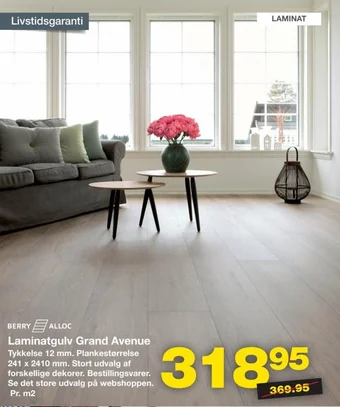 Bauhaus Laminatgulv Grand Avenue tilbud