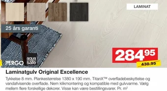Bauhaus Laminatgulv Original Excellence tilbud