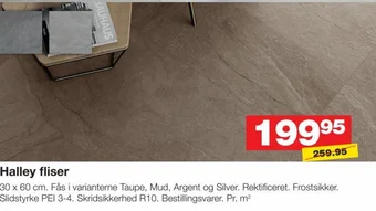 Bauhaus Halley fliser tilbud