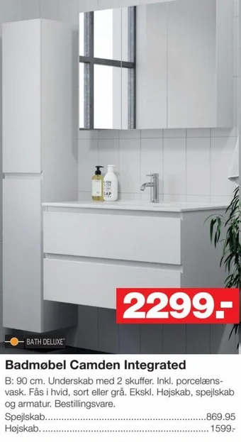 Bauhaus Badmøbel Camden Integrated tilbud