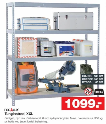 Bauhaus REGALUX® Tunglastreol XXL tilbud