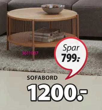 JYSK EGELEV SOFABORD tilbud
