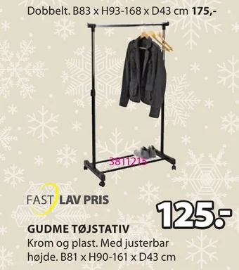 JYSK GUDME TØJSTATIV tilbud