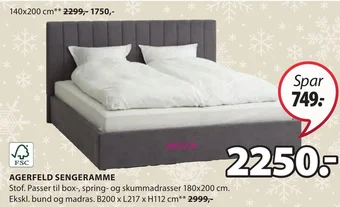 JYSK AGERFELD SENGERAMME tilbud