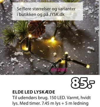 JYSK ELDE LED LYSKÆDE tilbud