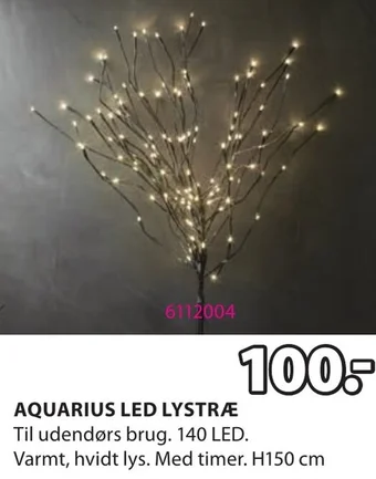 JYSK AQUARIUS LED LYSTRÆ tilbud
