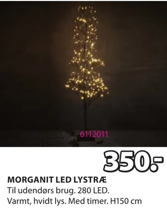 JYSK MORGANIT LED LYSTRÆ tilbud