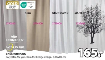 JYSK BADEFORHÆNG tilbud