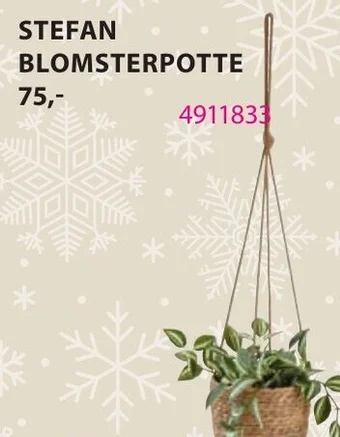 JYSK STEFAN BLOMSTERPOTTE tilbud