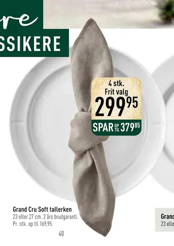 Imerco Grand cru soft tallerken tilbud