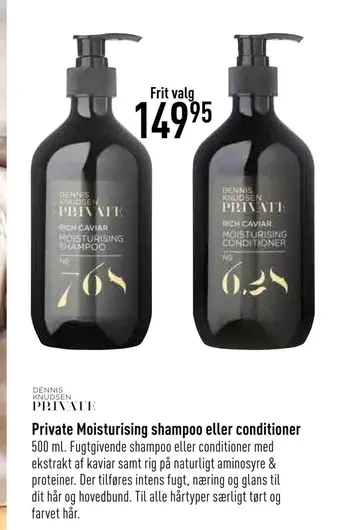 Imerco Private moisturising shampoo eller conditioner tilbud