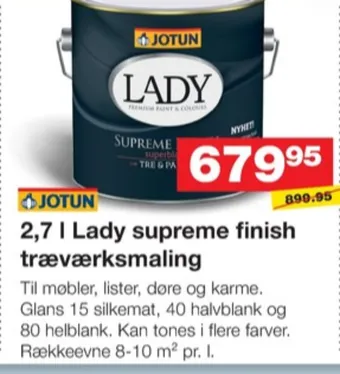 Bauhaus Lady maling tilbud