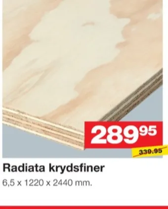 Bauhaus Ukendt krydsfiner tilbud