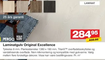 Bauhaus Pergo laminatgulv tilbud