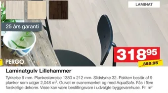 Bauhaus Pergo laminatgulv tilbud