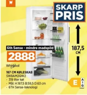 Whirlpool køleskab