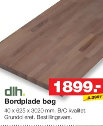 Bauhaus Dlh bordplade tilbud