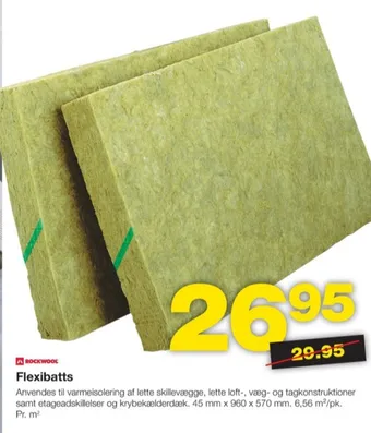 Bauhaus Rockwool isolering tilbud