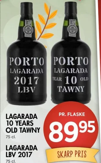 LAGARADA 10 YEARS OLD TAWNY/ LAGARADA LBV 2017