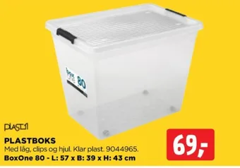 Plast1 opbevaringsboks