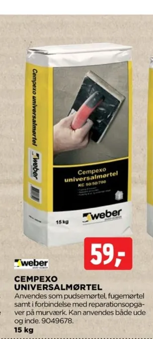 jem & fix Weber mørtel tilbud