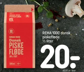 REMA 1000 Rema 1000 piskefløde 38% tilbud