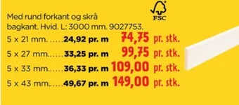 jem & fix Hornbæk forkantliste tilbud