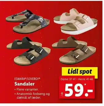 Let-Køb Sandaler tilbud