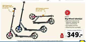 Let-Køb Big Wheel-løbehjul tilbud