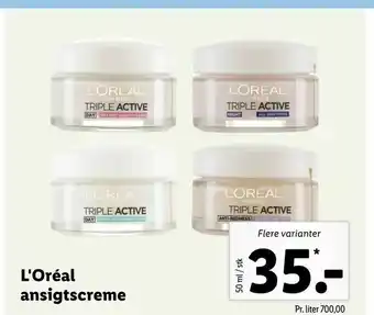 Let-Køb L'Oréal ansigtscreme tilbud