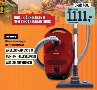 Skousen Miele støvsuger tilbud